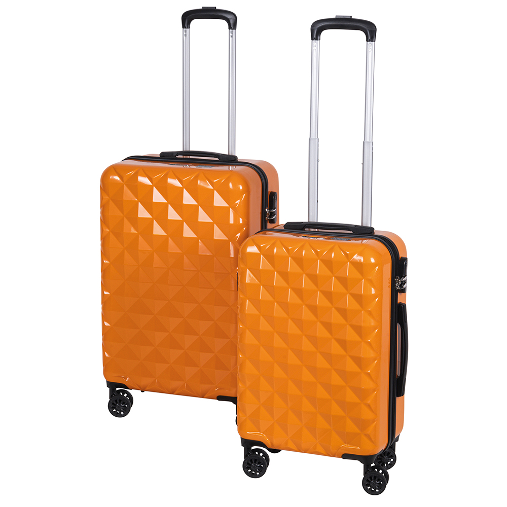 Set 2 valigie arancioni, Diamond