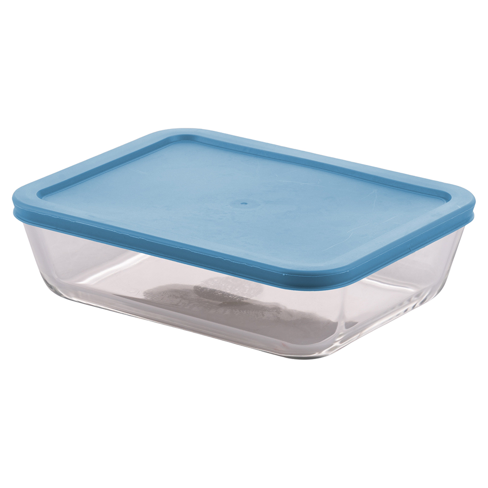 Contenitore rettangolare 1550 ml in vetro borosilicato, SìChef