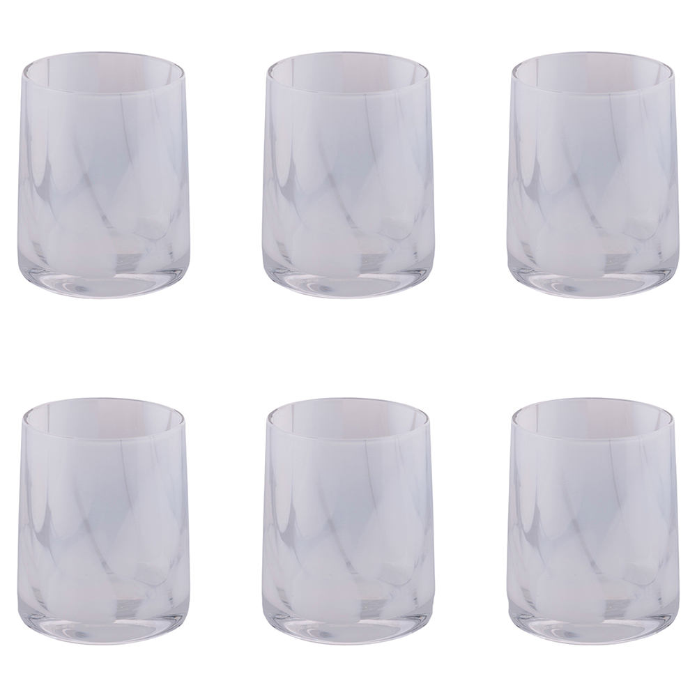 Set 6 bicchieri acqua 350 ml, Thalia White