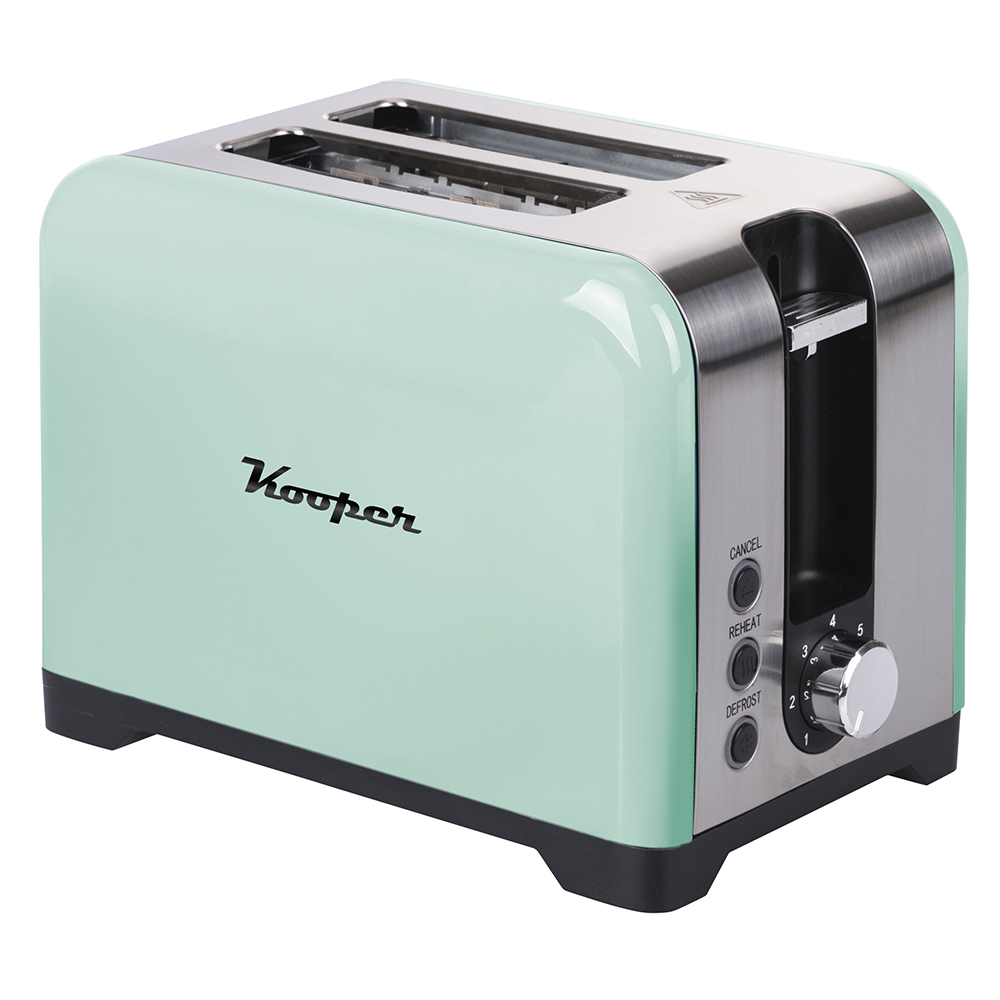 Tostapane vintage, 2 aperture, 780-930W, acquamarina, Kooper
