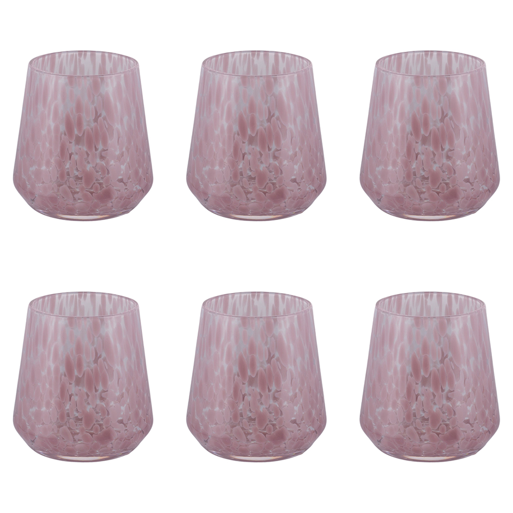 Set 6 bicchieri acqua 410 ml, Candy Pink