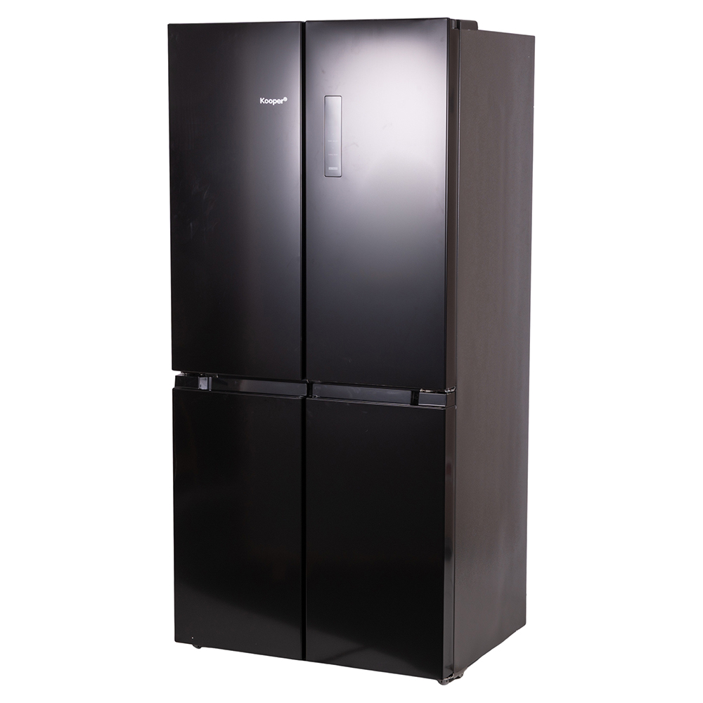 <p>Frigorifero 4 porte con freezer 515L, 83,3x65,3x177,5cm, nero, Kooper</p>