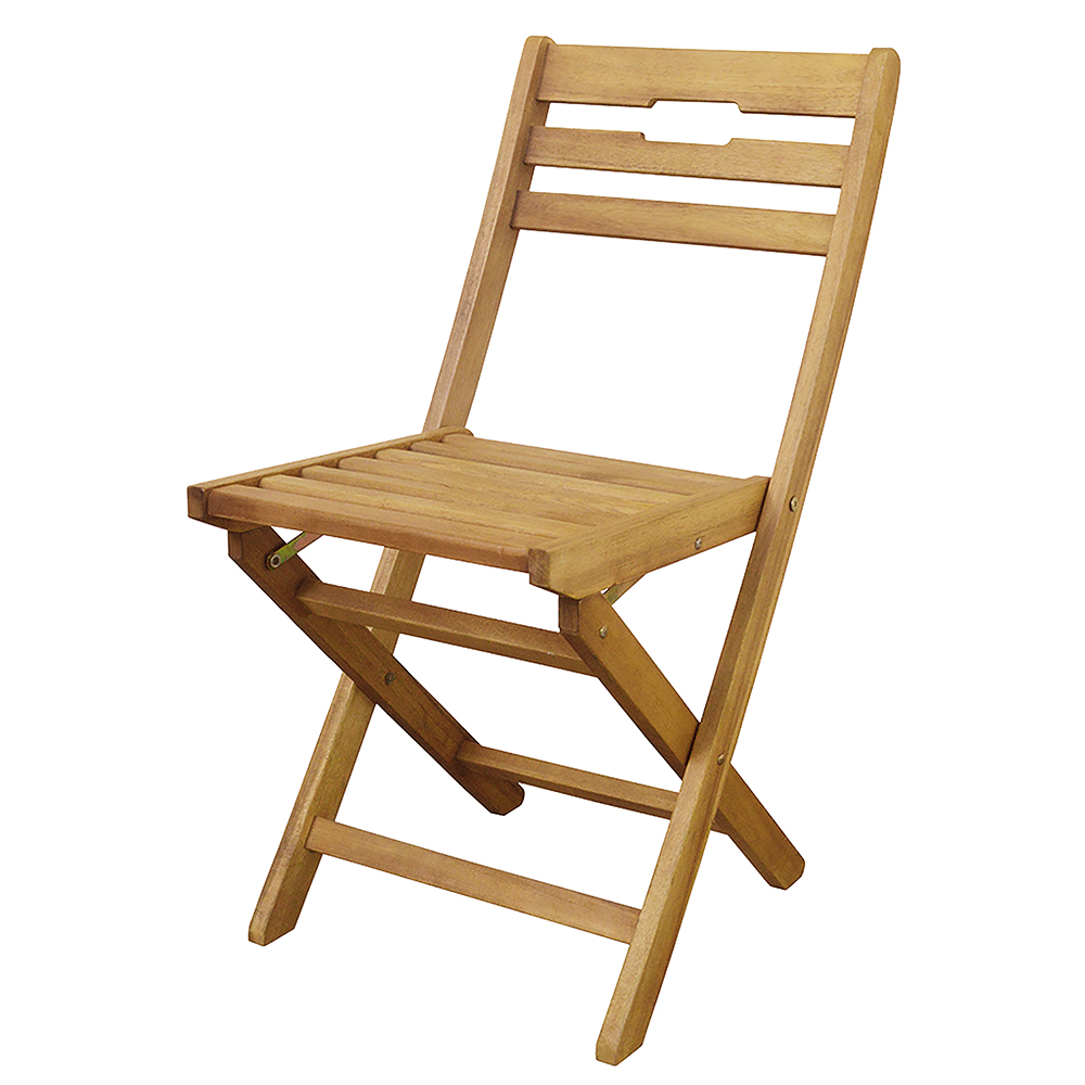 Sedia pieghevole in legno di acacia, Bali Esté