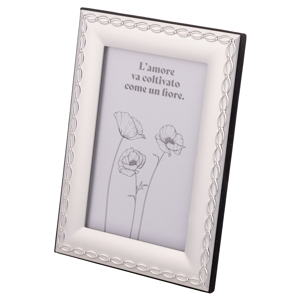 Cornice da tavolo, spazio foto 10x15 cm, silver, Sibilla