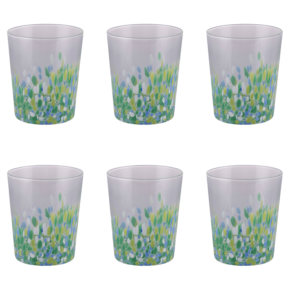 Set 6 bicchieri acqua 370 ml, Candy Ocean