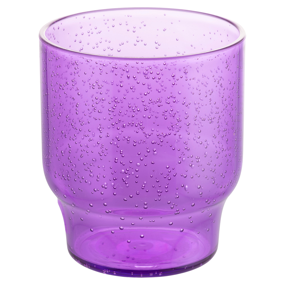 Bicchiere acqua 325 ml bolle, in plastica MS, Drama Queen, Unico