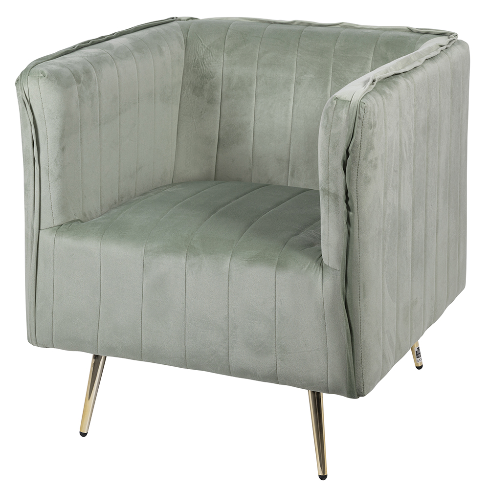 Poltrona vintage, verde, Sibilla