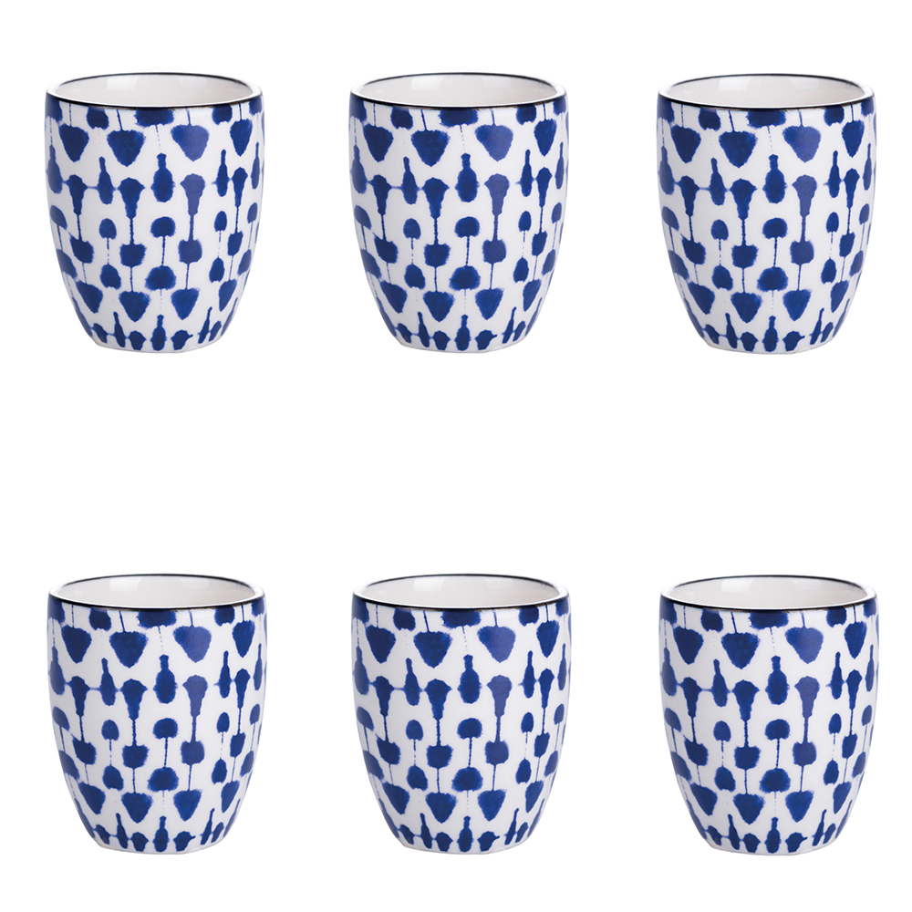 Set 6 tazzine caffè 90 ml in gres, Confusion