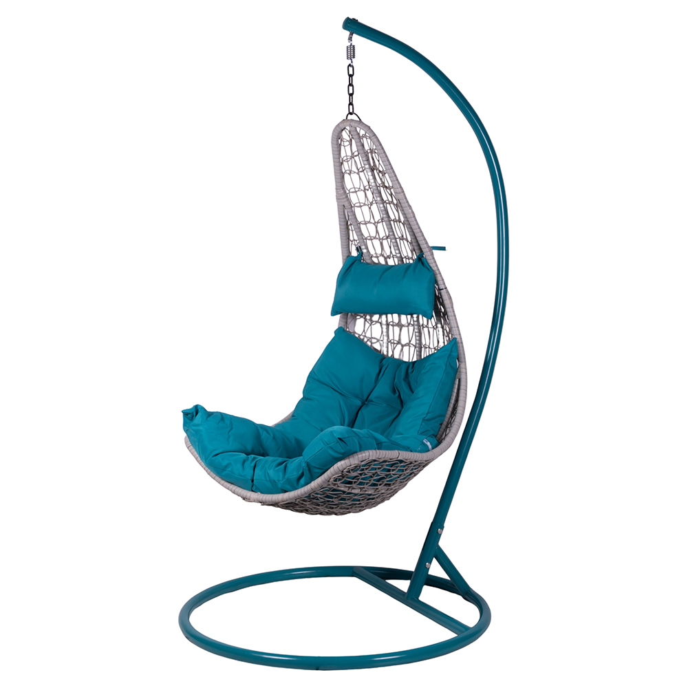 Sedia a dondolo/Ovetto con cuscino, ottanio, Esté