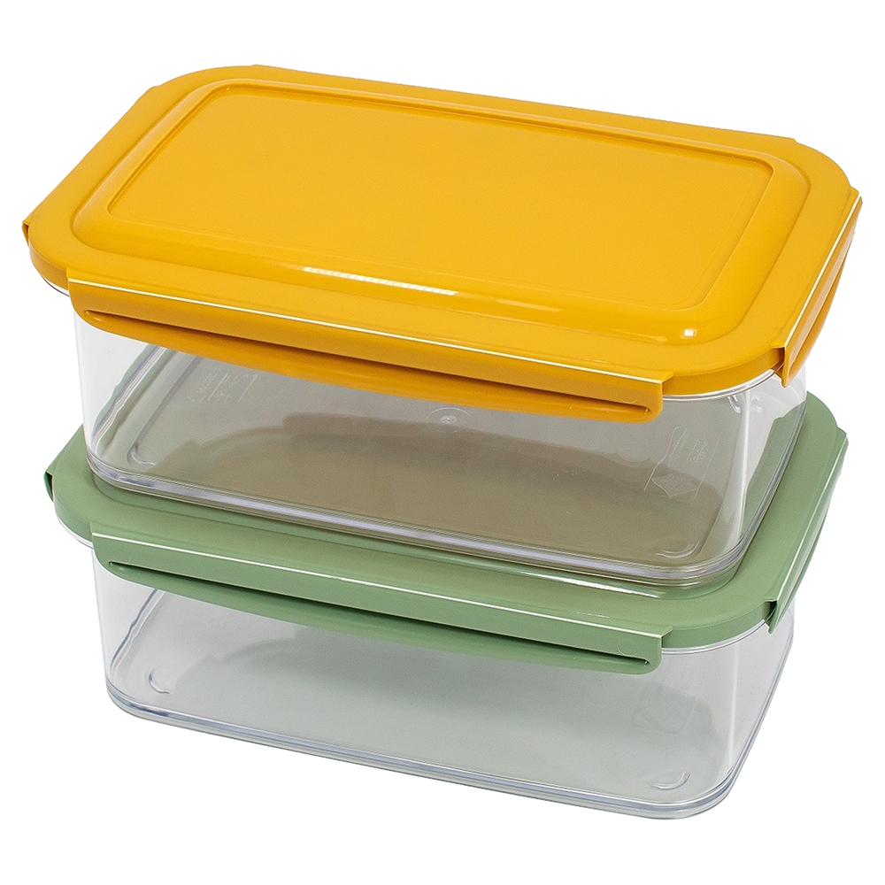 <p>Set 2 portapranzo ermetici da 800 ml in plastica</p>
