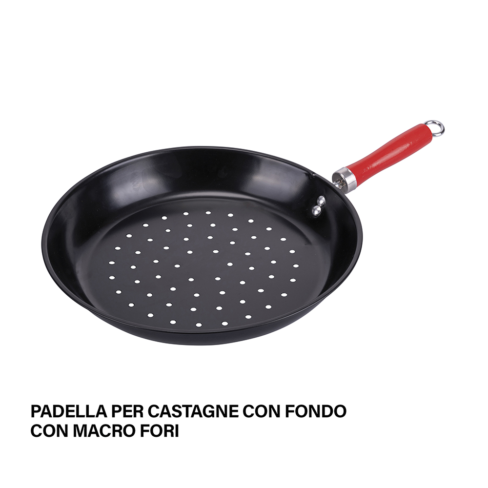 Padella castagne antiaderente Ø 28 cm, SìChef