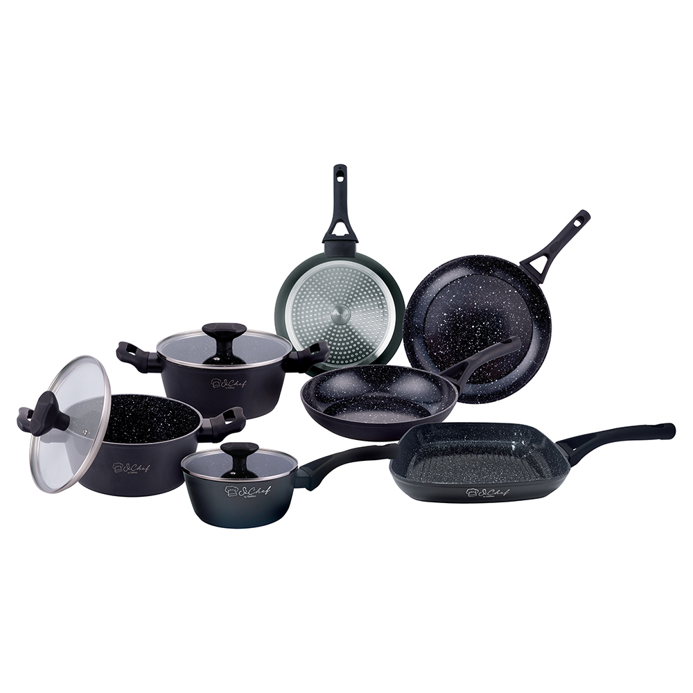 Batteria 10 pezzi, rivestimento in ceramica, induzione, Galaxy 2.0 SìChef