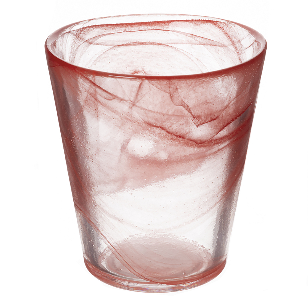 Bicchiere acqua conico rosso 250 ml, Alabastro