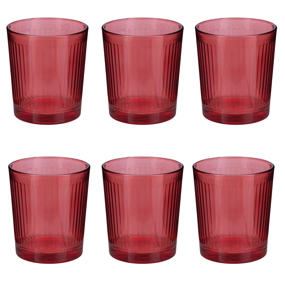 Set 6 bicchieri acqua 360 ml, Red Sibilla