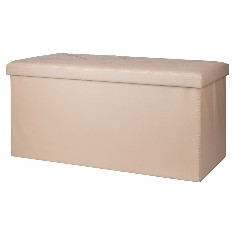 Panca contenitore multiuso tortora 76x38x38 cm, Sibilla