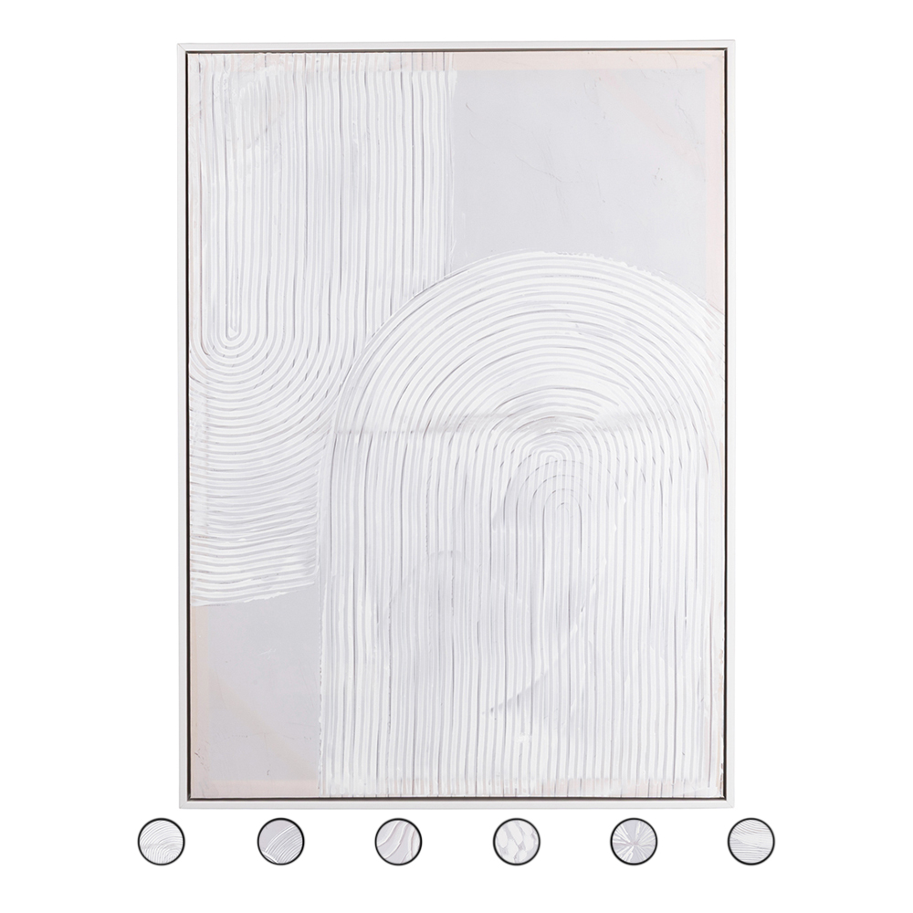 Tela con cornice 50x70 cm, White Sibilla