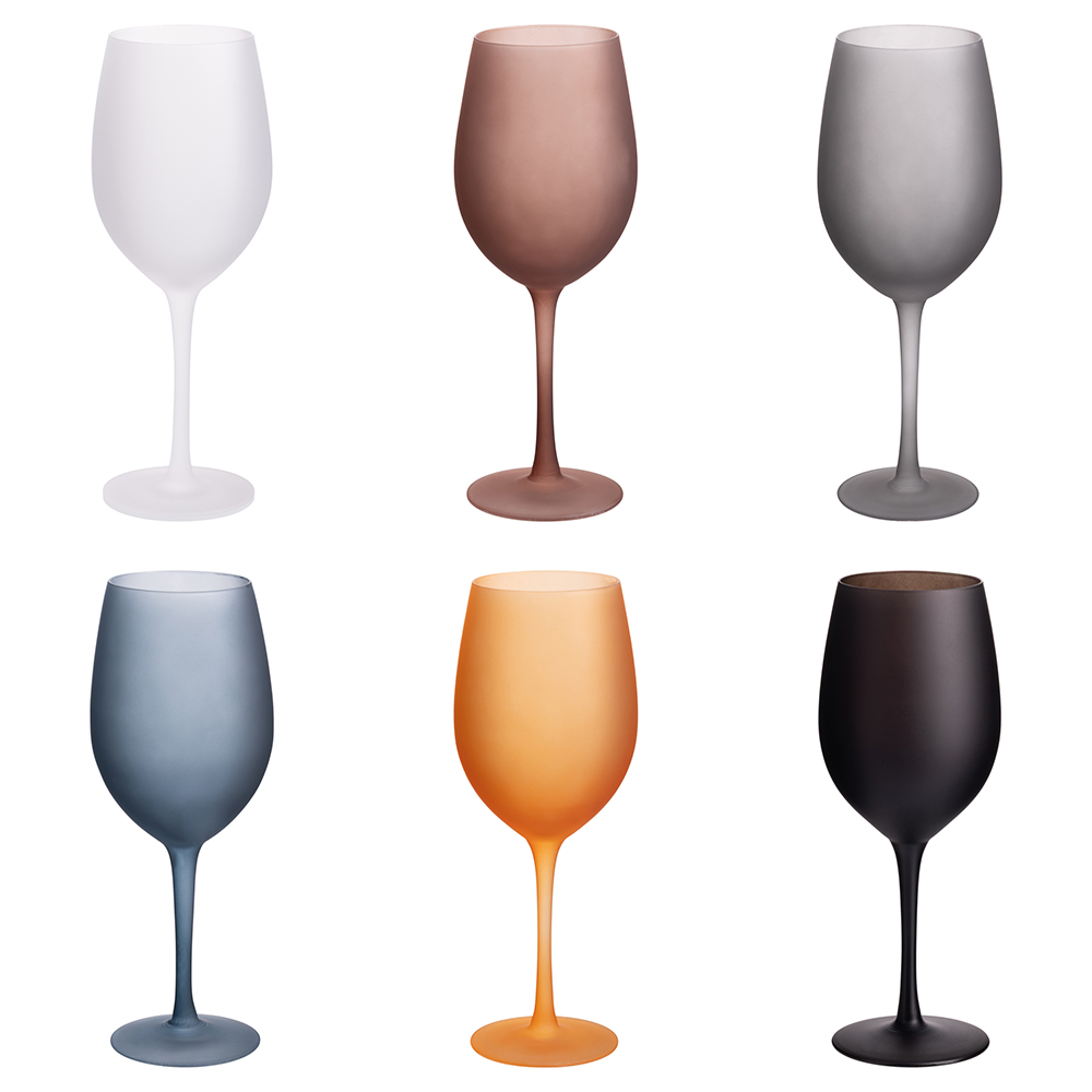 Set 6 calici 650 ml effetto frosted, Cala Dorada New