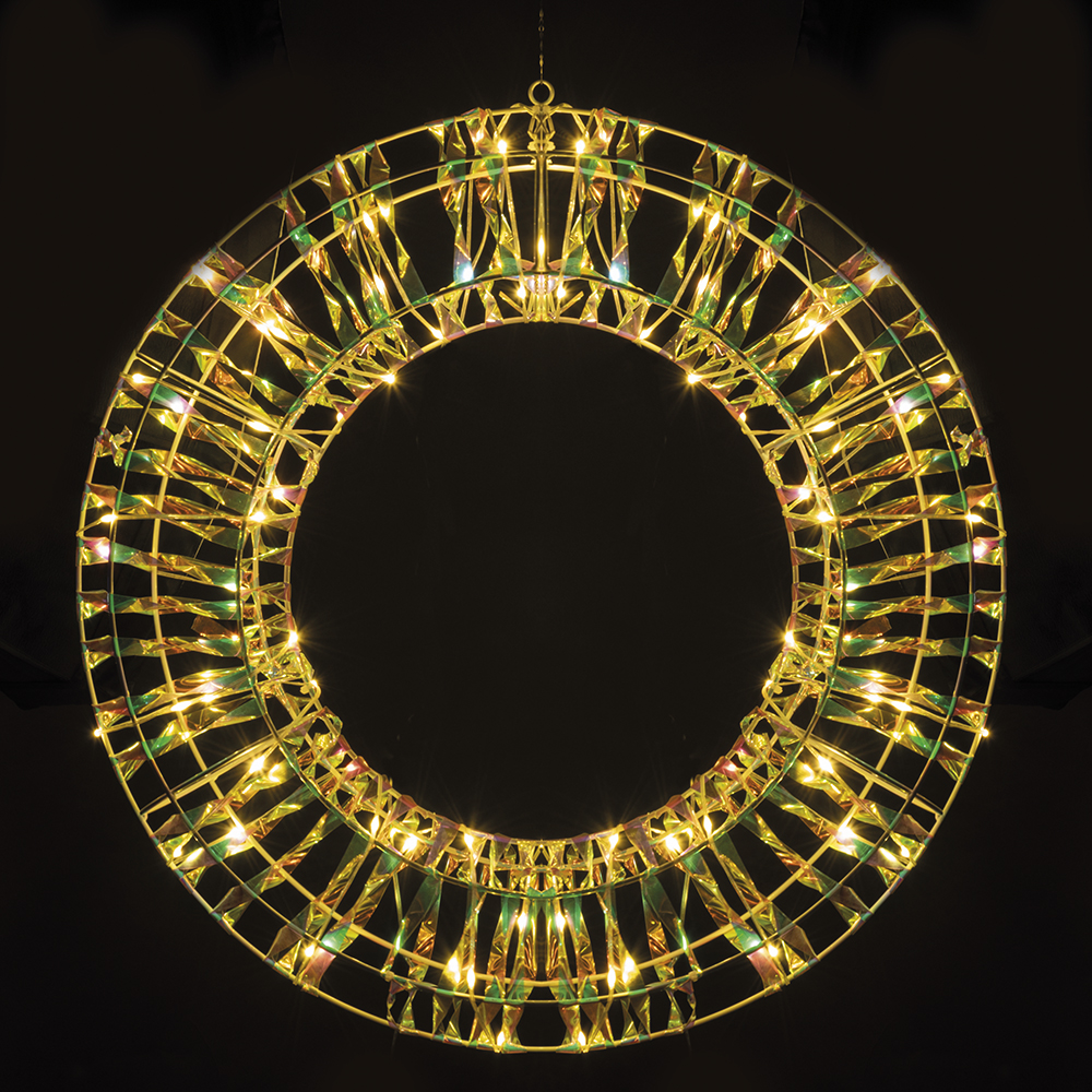 Ghirlanda natalizia luminosa, 80 microled, bianco caldo, Santa's House