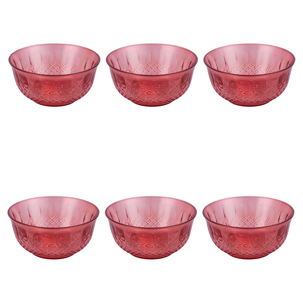 Set 6 ciotoline 260 ml in vetro, Imperial Color