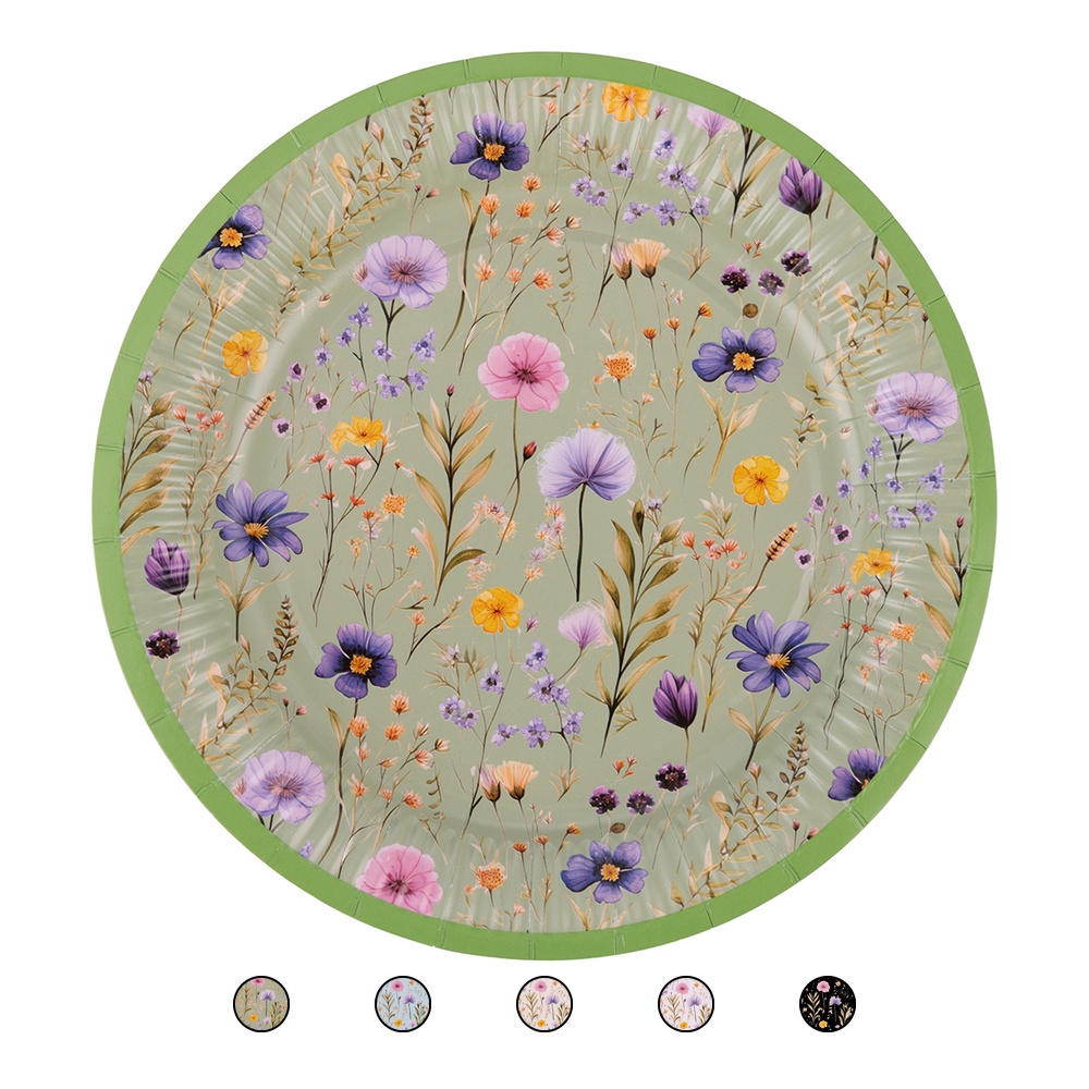 Set 15 piatti monouso, Jardin