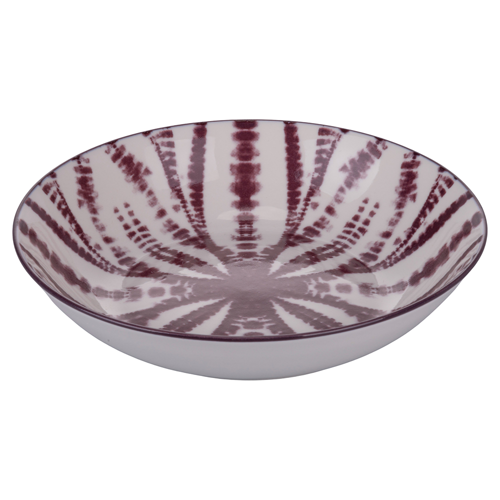 Piatto fondo in porcellana, The Purple