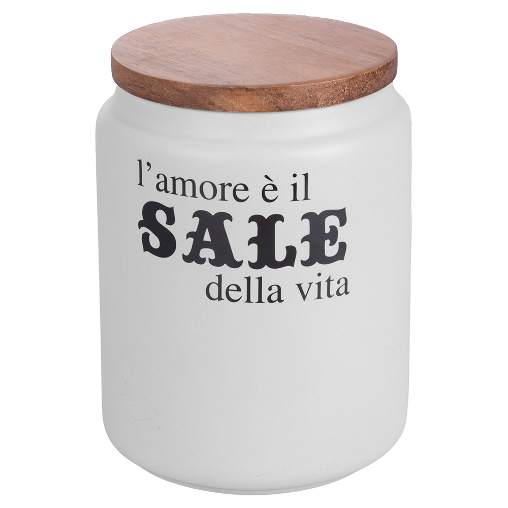 Barattolo sale 900 ml in ceramica e bambù, Idee