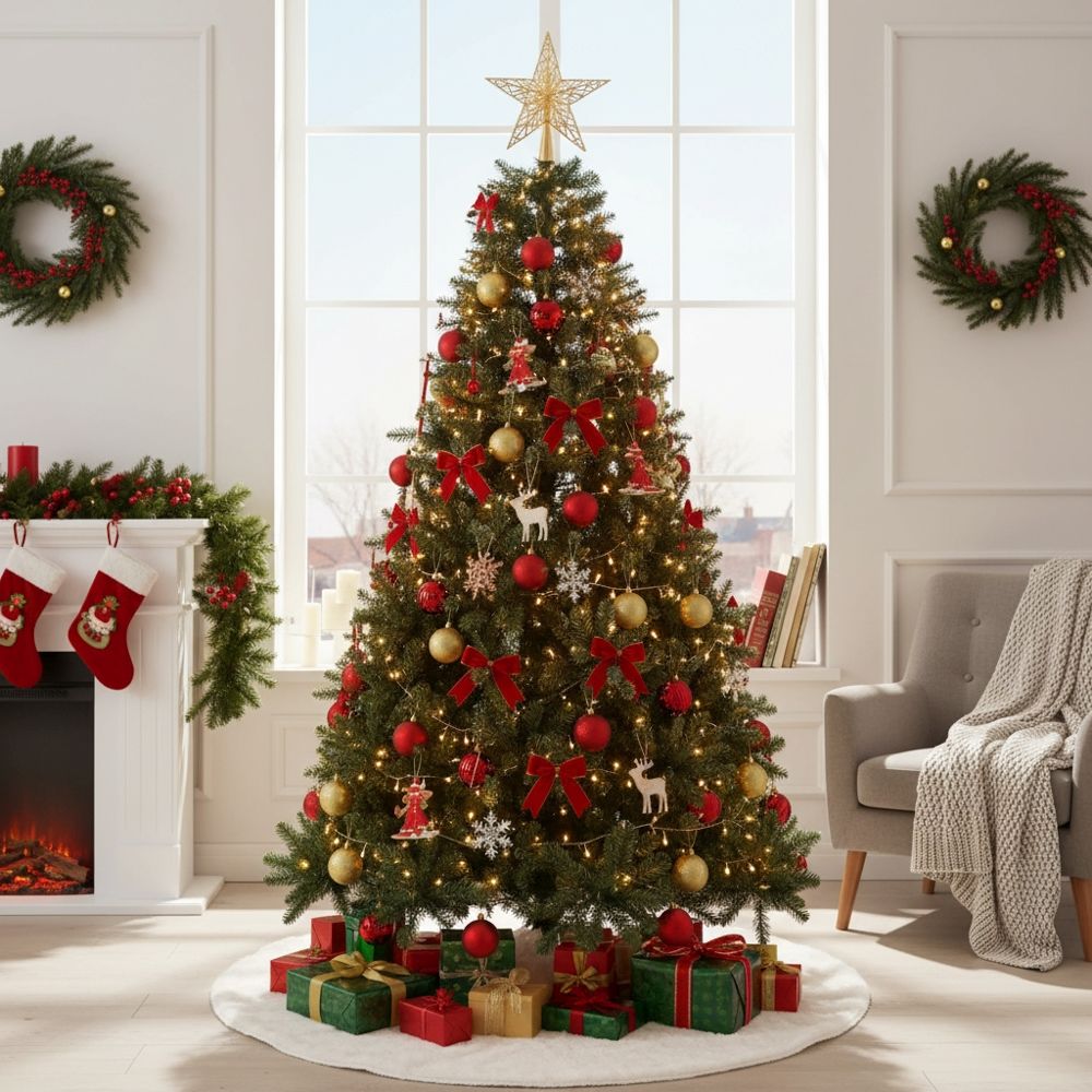 Albero di Natale circa 1200 rami h. 200 cm, Himalaya Santa's House