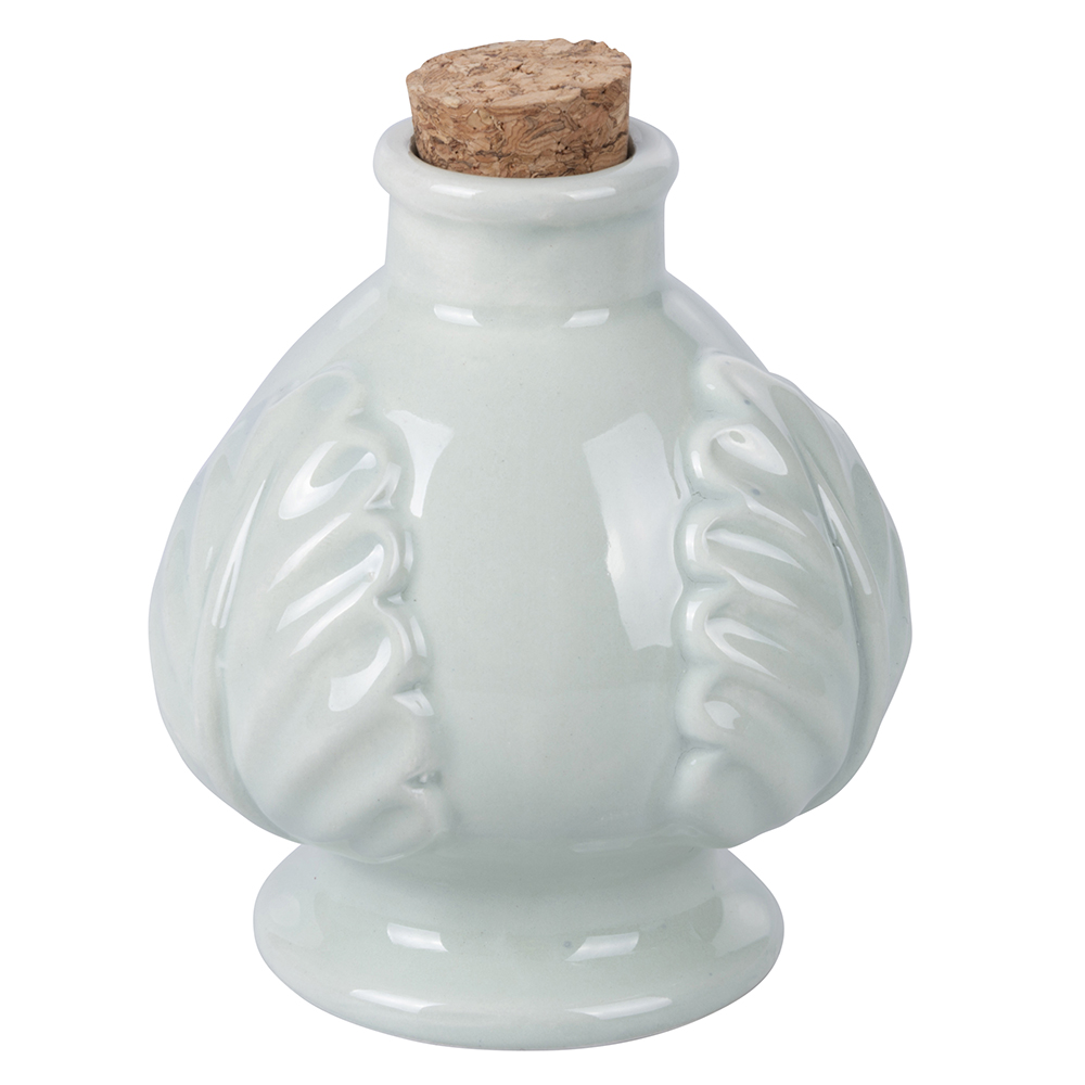 Pumo mini oliera 120 in ceramica e sughero, verde salvia, 4 Toni