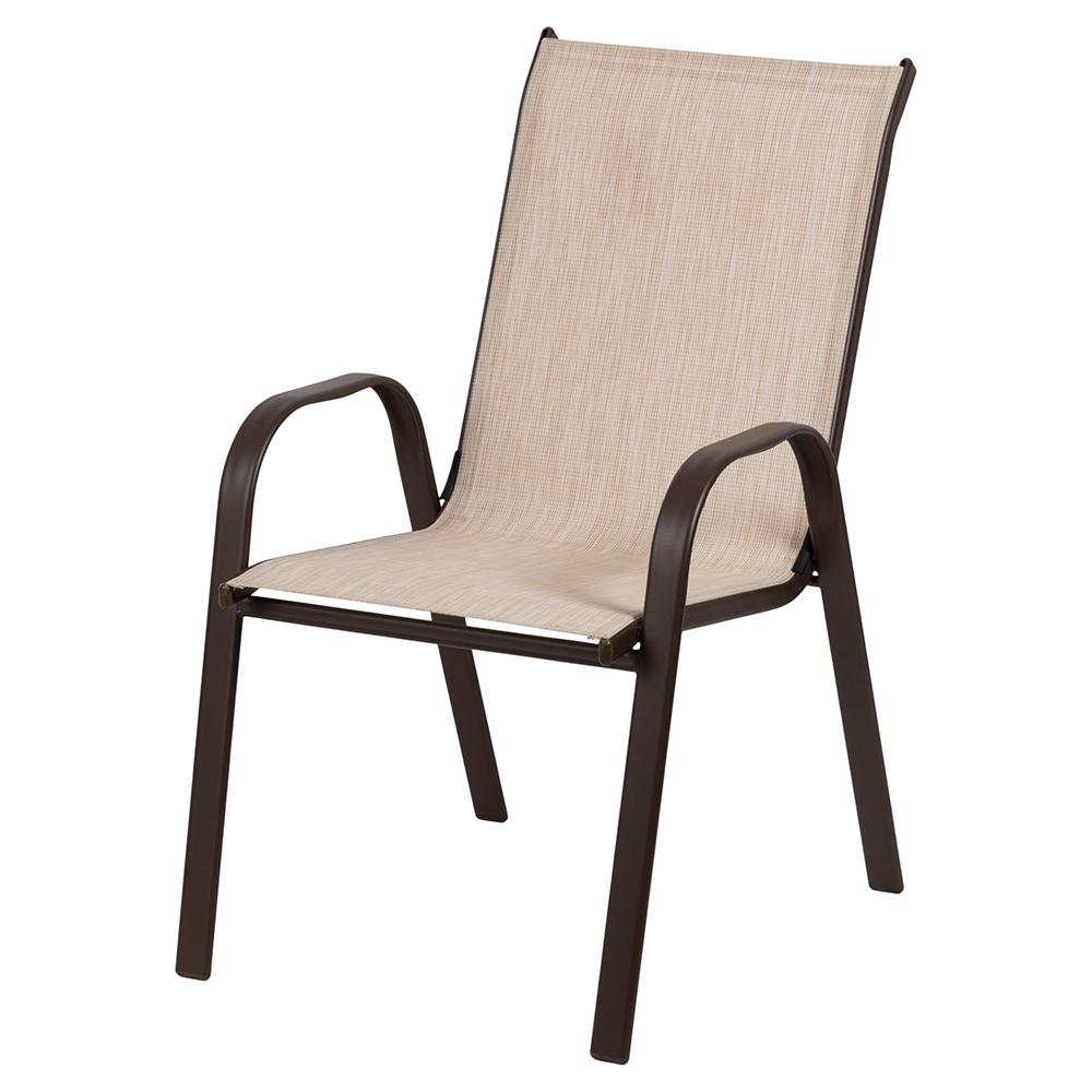 Sedia da esterno con braccioli, marrone, Pompei Esté