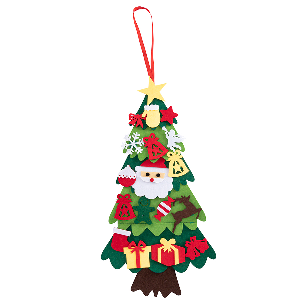 Albero di Natale 30x60 cm, 18 accessori inclusi, Santa's House