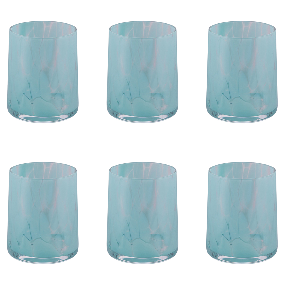 Set 6 bicchieri acqua 350 ml, Thalia Turquoise