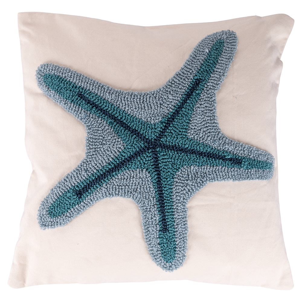 Cuscino arredo stella marina 45x45 cm, Ocean