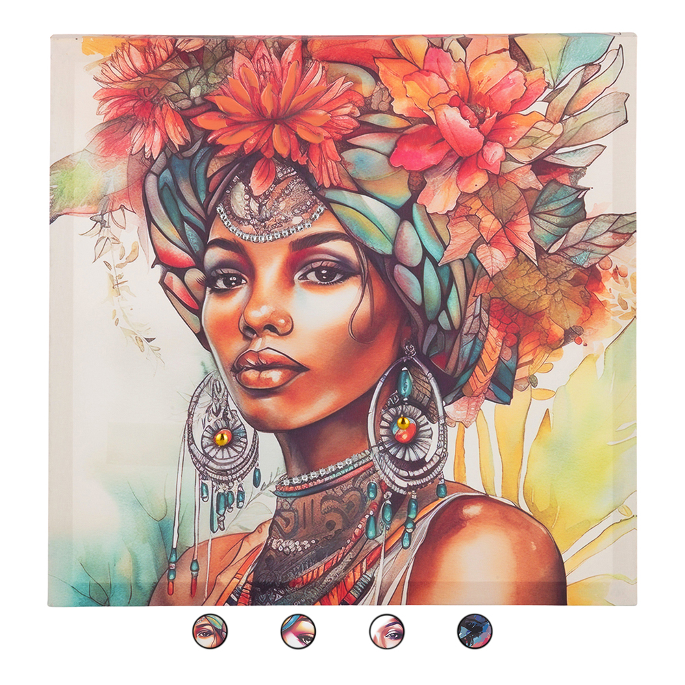 Tela dipinta 40x40 cm, Women Sibilla