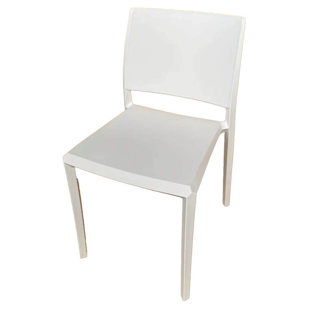 Sedia bianca in plastica PP, Hollywood Sibilla