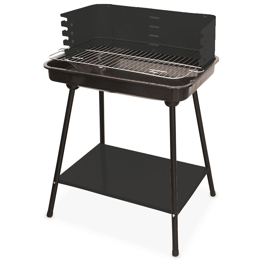 Barbecue rettangolare 58x38xh.82 cm, nero, BestBQ