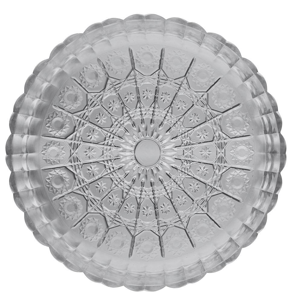 Centrotavola Ø30,5 cm in vetro, Sibilla