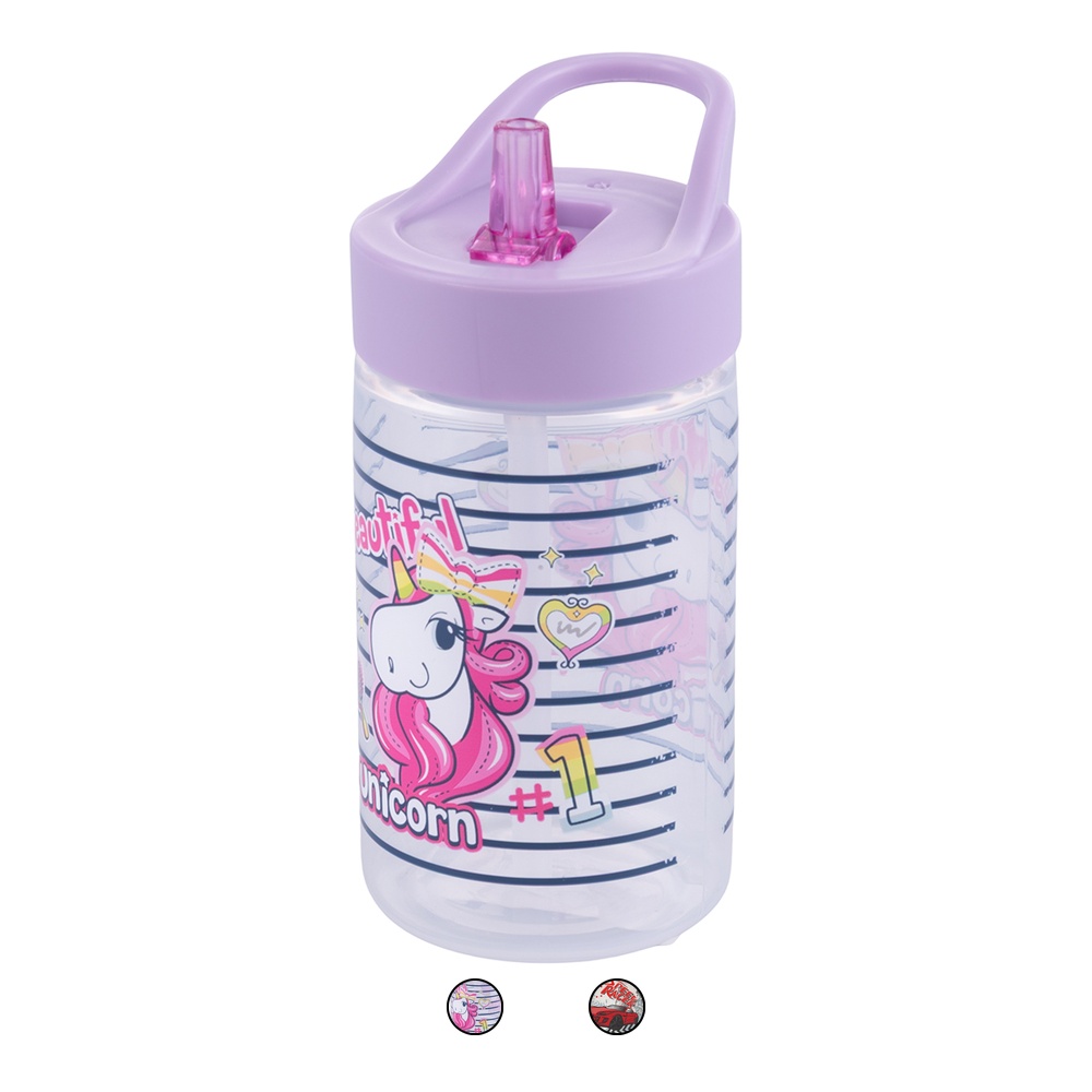 Borraccia bimbo 430 ml con cannuccia, Sibilla