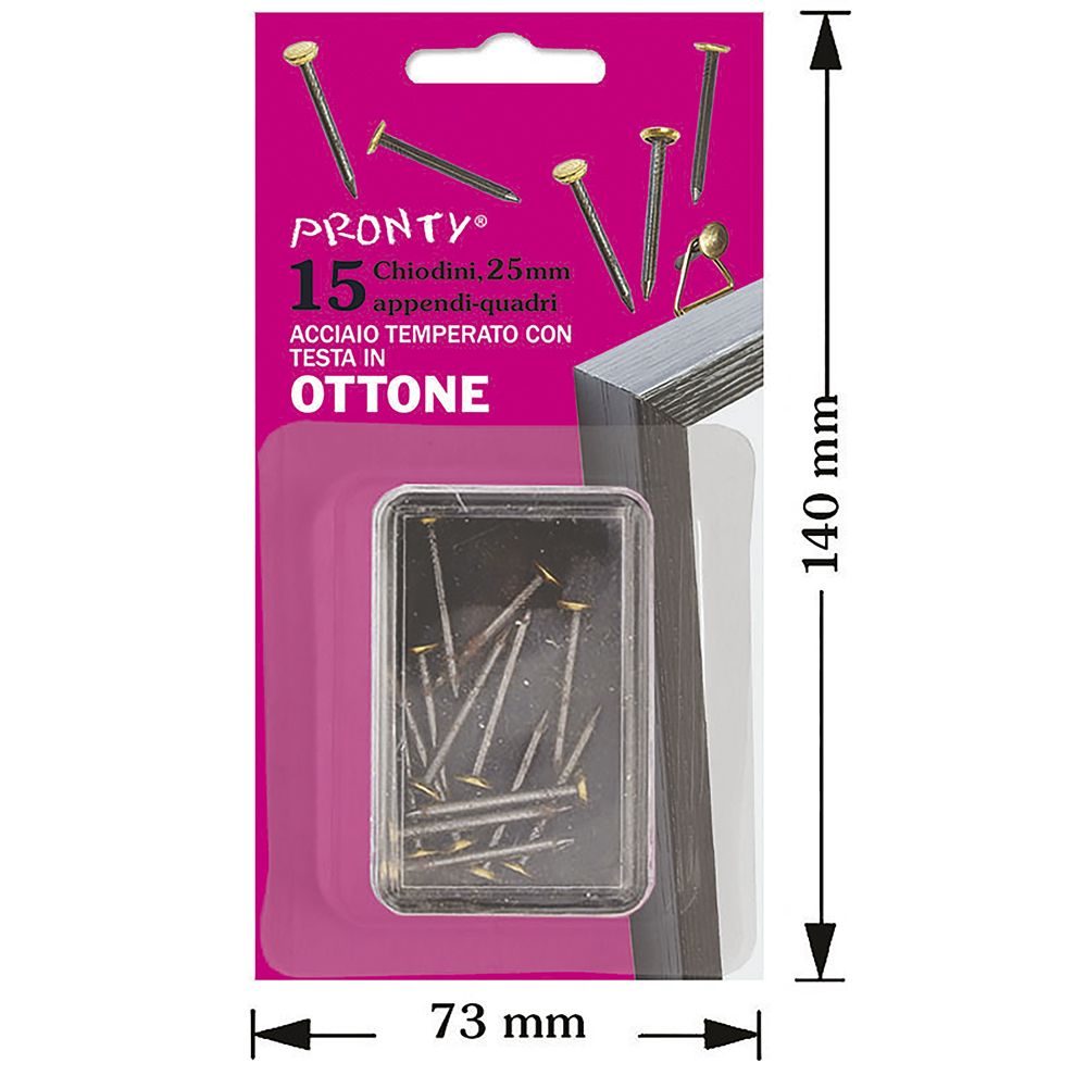 Chiodi set 15 pezzi per quadri