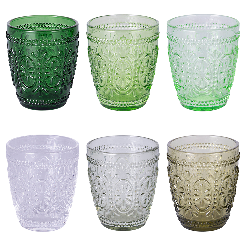 Set 6 bicchieri acqua 300 ml, Imperial Greenery
