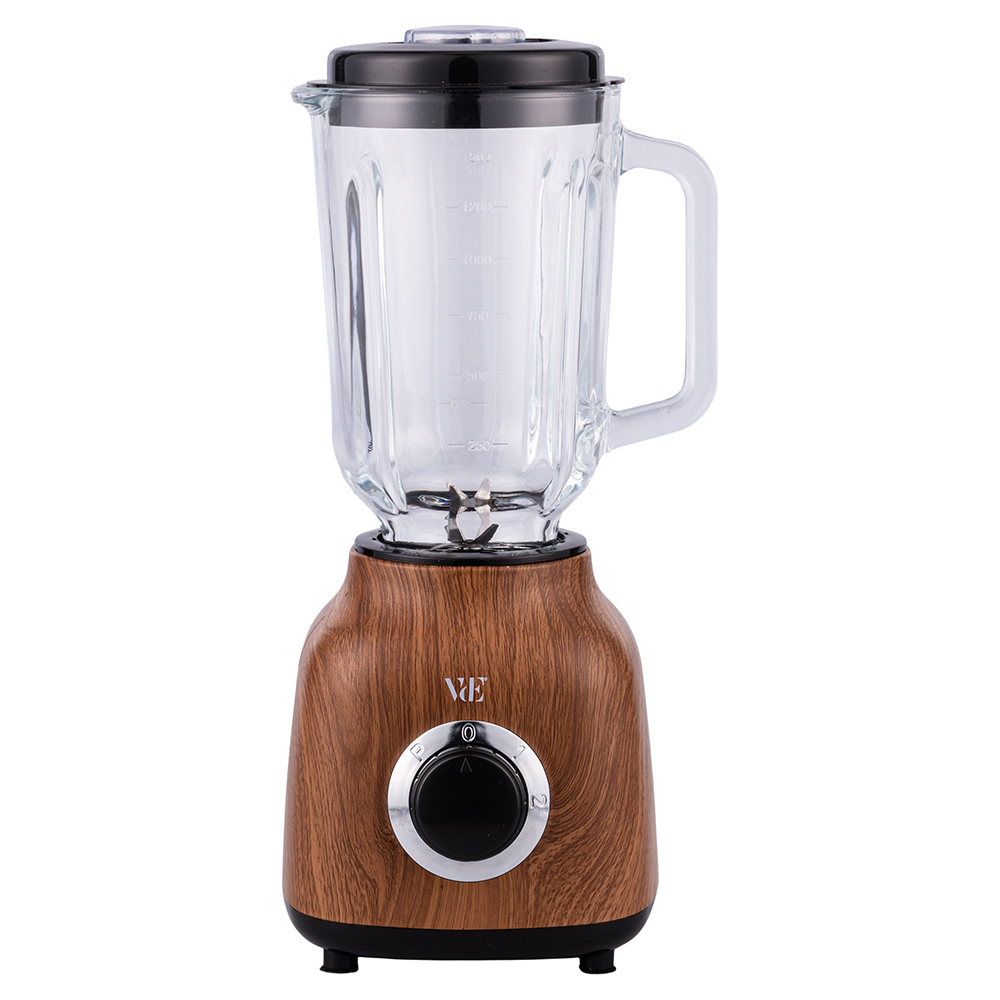 Frullatore elettrico brocca graduata in vetro 1,5 L, 2 velocità 500 W, Radici