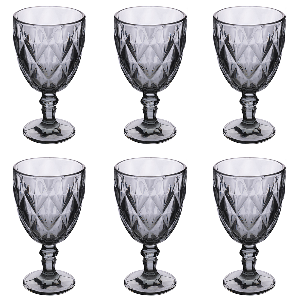 Set 6 calici 340 ml fumé, Elizabeth Sibilla