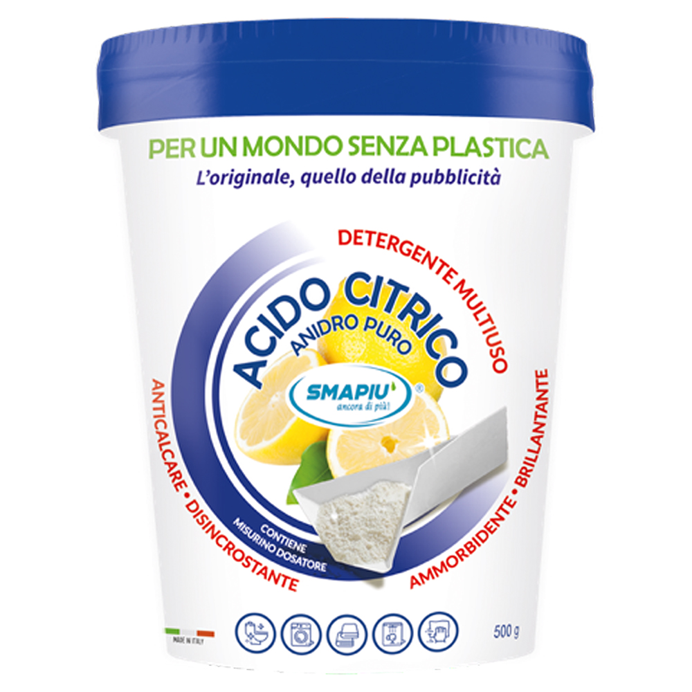 Galileo Acido Citrico 500 G Detergente In Polvere Multiuso, Smapiù