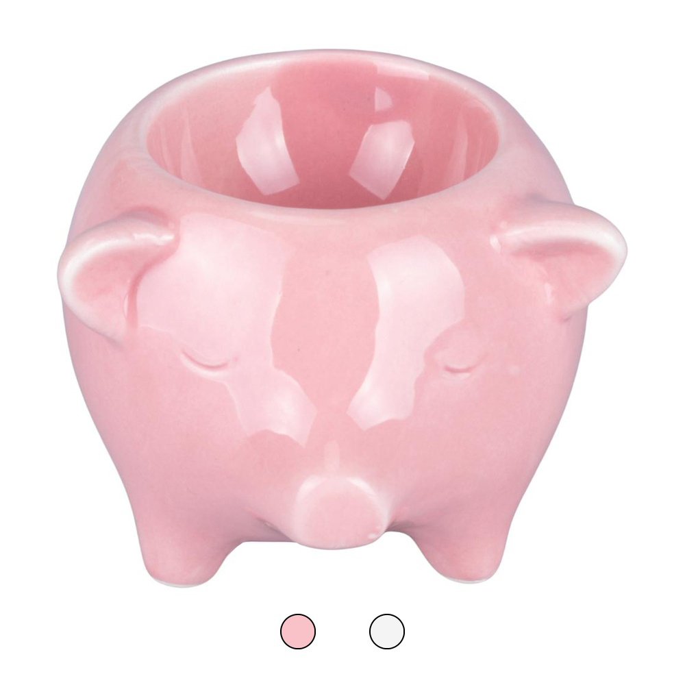 Maialino porta uovo in ceramica, Les Petites