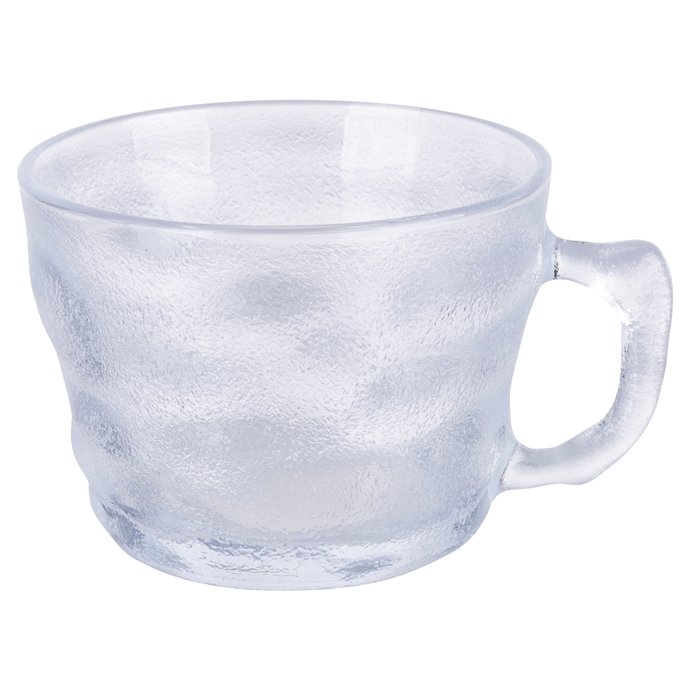 Tazza 390 ml in vetro, effetto frosted, Amnesia