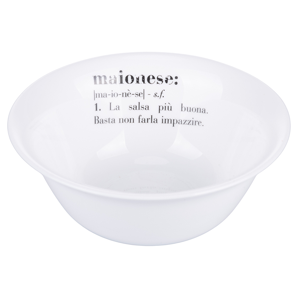 Ciotola in vetro opalino 12,5 cm, bianco, Victionary Maionese