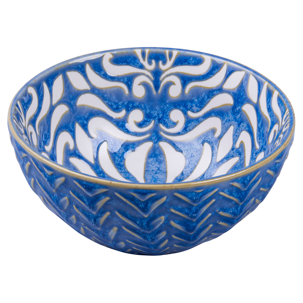 Ciotola tonda 12,5 cm in ceramica doppio decoro, Reactive