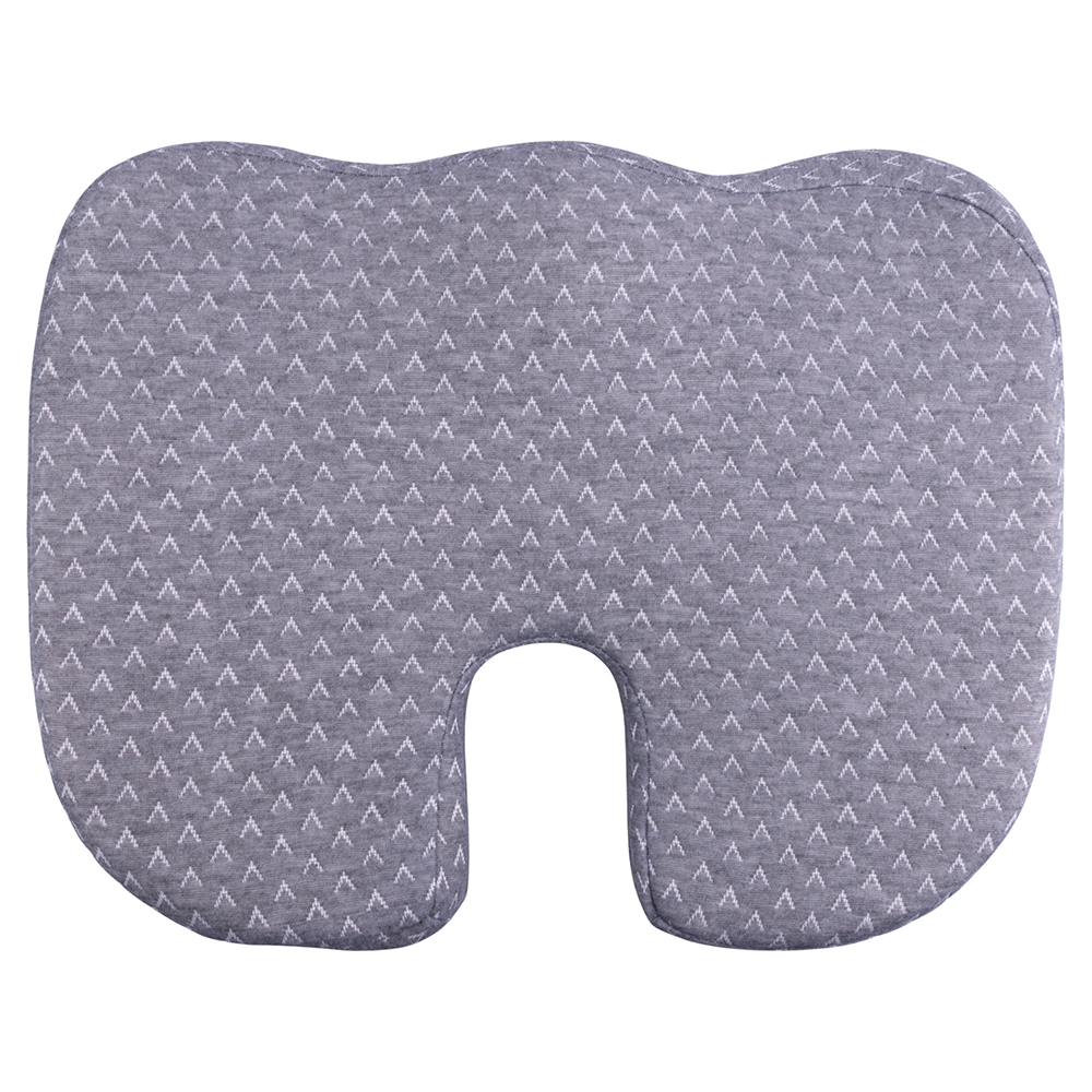 Cuscino memory foam per seduta, 44x34x7 cm, grigio, LeFlaf