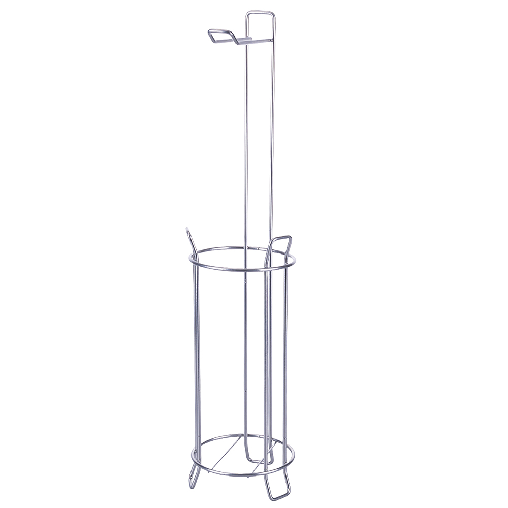 Portarotoli carta igienica in ferro, silver