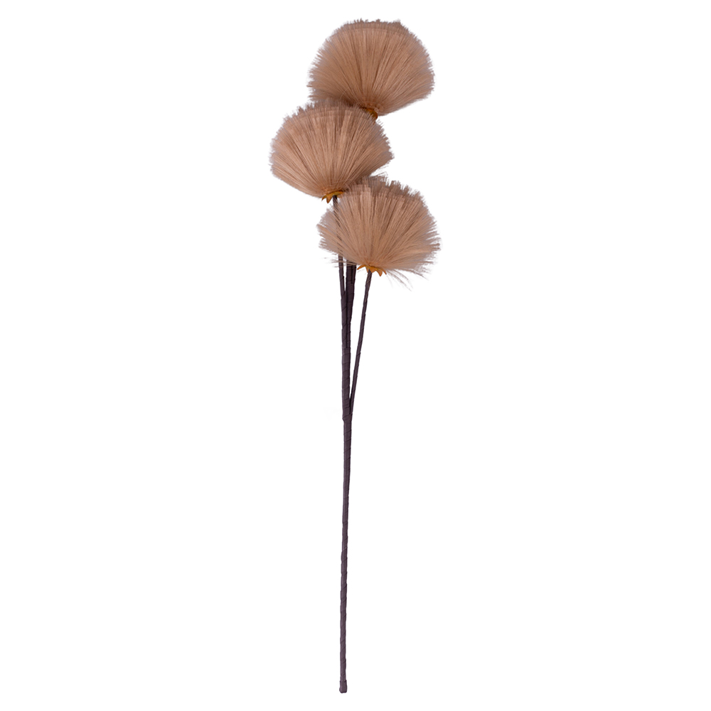 <p>Ramo decorativo artificiale con soffioni h. 80 cm, champagne, Sibilla</p>