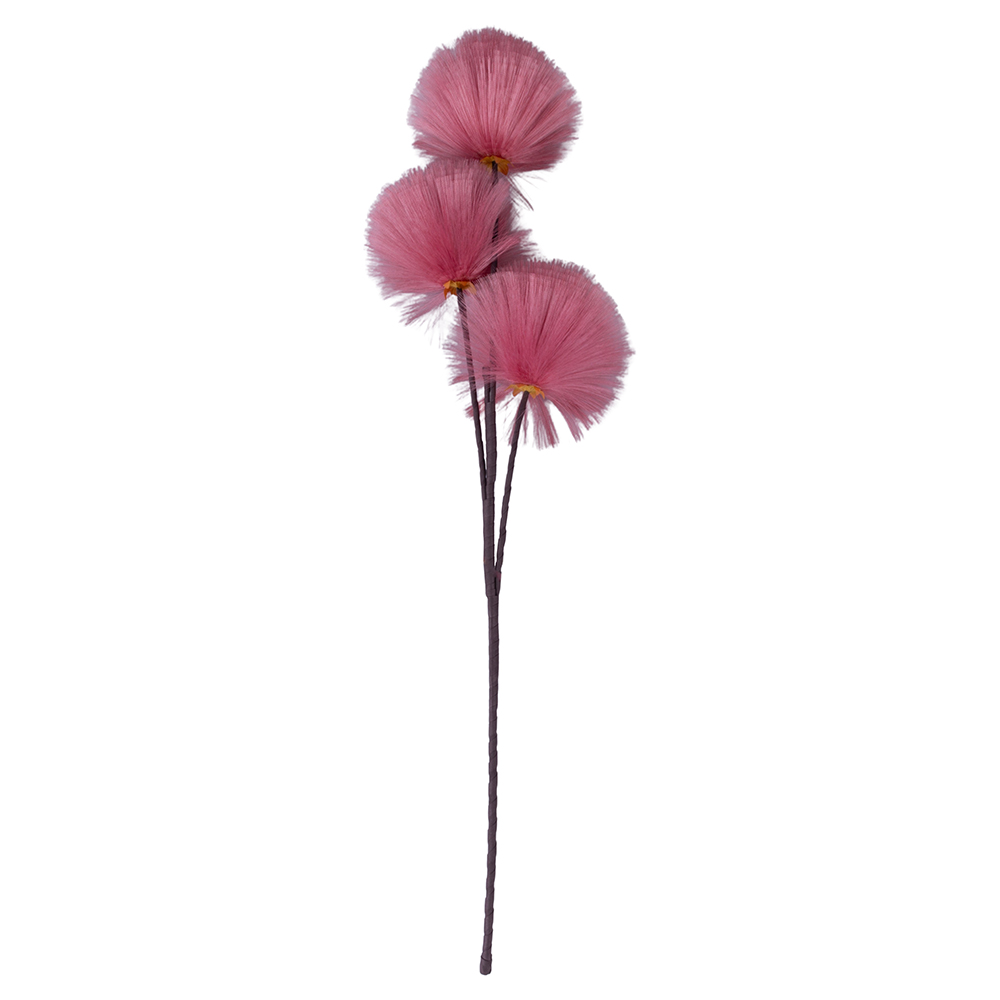 <p>Ramo decorativo artificiale con soffioni h. 80 cm, rosa antico, Sibilla</p>